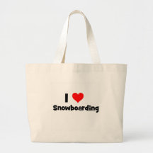 J'aime faire du surf des neiges sacs