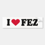 J'AIME FEZ AUTOCOLLANT POUR VOITURE