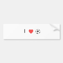 j'AIME FOOTBALL.jpg Adhésif Pour Voiture