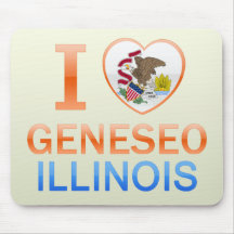 J'aime Geneseo, IL Tapis De Souris
