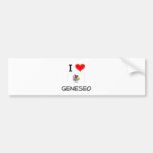 J'aime GENESEO l'Illinois Adhésif Pour Voiture