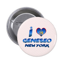 J'aime Geneseo, New York Badge