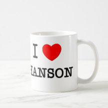 J'aime Hanson Tasses À Café