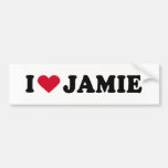 J'AIME JAMIE AUTOCOLLANTS POUR VOITURE