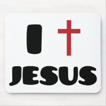 J'aime Jésus Tapis De Souris