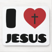 J'aime Jésus Tapis De Souris