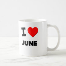 J'aime juin tasses à café