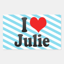 J'aime Julie Adhésif