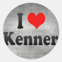 J'aime Kenner, Etats-Unis Autocollants Ronds