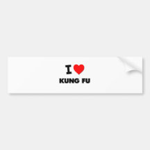 J'aime Kung Fu Adhésifs Pour Voiture