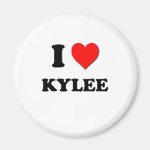 J'aime Kylee Magnets Pour Réfrigérateur
