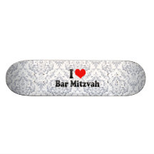 J'aime la barre Mitzvah Skateboards Personnalisés