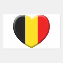 j'aime la Belgique Autocollants