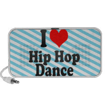 J'aime la danse de hip hop haut-parleurs ordinateur portable