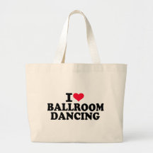 J'aime la danse de salon sacs en toile