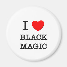 J'aime la magie noire aimant pour réfrigérateur