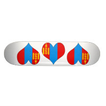 J'aime la Mongolie Planches À Roulettes Customisées