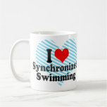 J'aime la natation synchronisée mugs à café