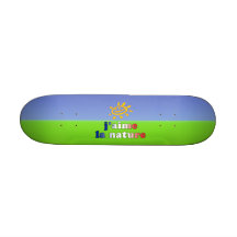 J'aime La Nature I Love Nature in French Skateboard