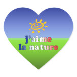 J'aime La Nature I Love Nature in French stickers