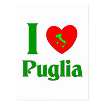 J'aime la Puglia Italie Cartes Postales