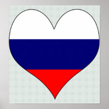 J'aime la Russie Affiche