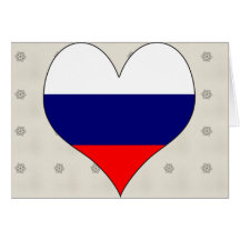 J'aime la Russie Carte