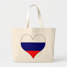 J'aime la Russie Sacs En Toile