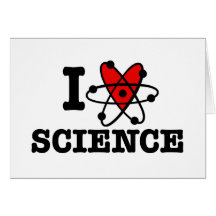 J'aime la Science Cartes De Vœux