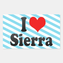 J'aime la sierra autocollants