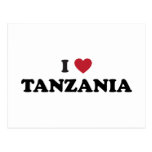 J'aime la Tanzanie Carte Postale