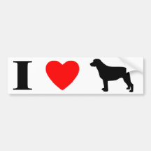 J'aime l'adhésif pour pare-chocs de chiens d'arrêt autocollant pour voiture