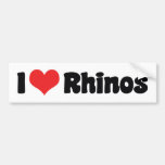 J'aime l'adhésif pour pare-chocs de rhinocéros autocollants pour voiture