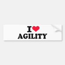 J'aime l'agilité adhésif pour voiture