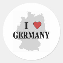 J'aime l'Allemagne Autocollants