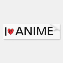 J'aime l'anime adhésif pour voiture
