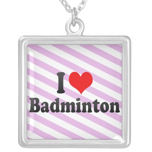 J'aime le badminton bijouterie fantaisie
