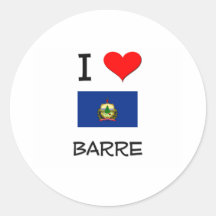 J'aime le barre Vermont Autocollants