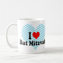J'aime le bat mitzvah tasses à café
