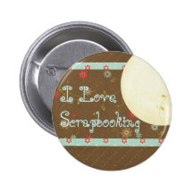 J'aime le bouton de Scrapbooking Pin's Avec Agrafe