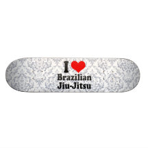 J'aime le Brésilien Jiu-Jitsu Skateboard Customisable
