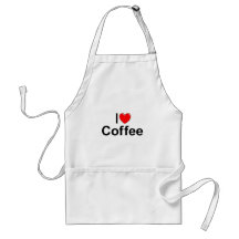 J'aime le café (de coeur) tablier