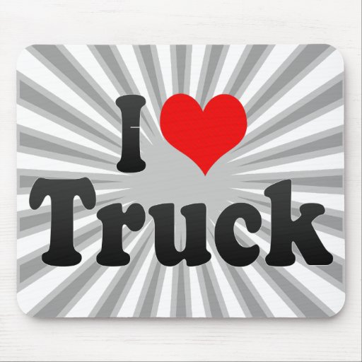 J'aime le camion tapis de souris