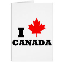 J'aime le Canada Carte