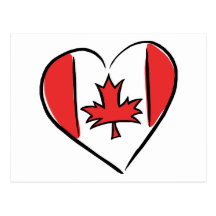 J'aime le Canada Carte Postale