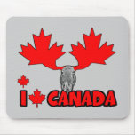 J'aime le Canada Tapis De Souris