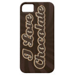 J'aime le cas d'Iphone 5 de chocolat Étuis iPhone 5