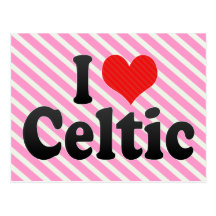 J'aime le Celtic Carte Postale
