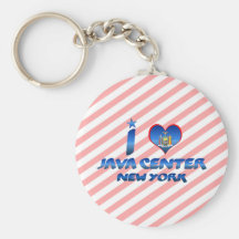 J'aime le centre de Java, New York Porte-clé