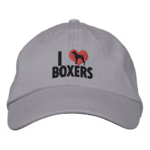 J'aime le chapeau brodé par boxeurs